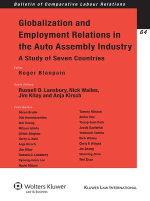 cover image of Globalization and Employment Relations in the Auto Assembly Industry